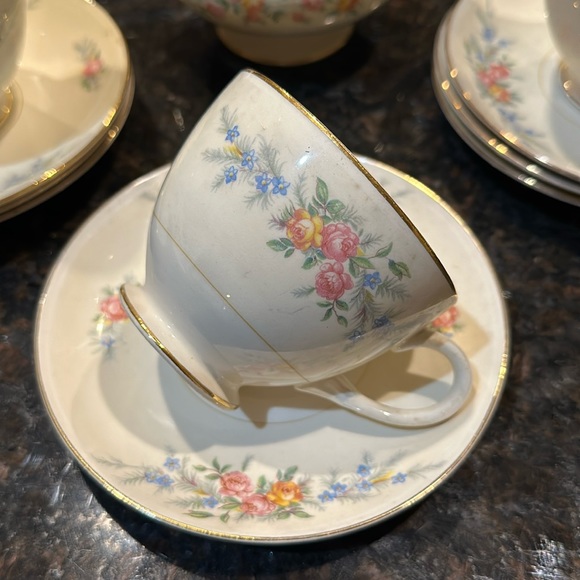 Eggshell Nautilus China by Homer Laughlin 29 items, vintage 1930’s, made in USA - Picture 2 of 9